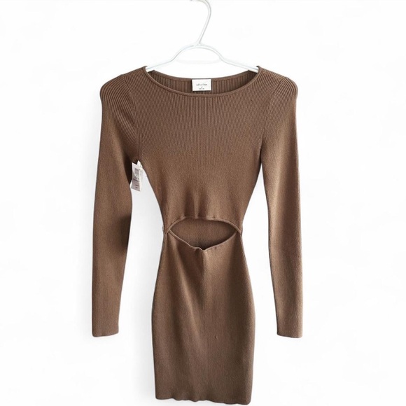 Aritzia Dresses & Skirts - NWT Aritzia Wilfred | Cut-out longsleeve Mini Dress